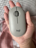 羅技（Logitech）LOGITECH PEBBLE 無(wú)線(xiàn)藍牙鼠標 靜音鼠標 辦公鵝卵石造型 輕薄便攜 時(shí)尚小巧 煙云灰 曬單實(shí)拍圖