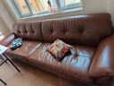 惠尋 京東自有品牌 意式復古真皮沙發(fā)客廳輕奢簡(jiǎn)約現代小戶(hù)型直排沙發(fā) 全包裹頭層真皮-乳膠款 【三人位】2.1米 曬單實(shí)拍圖
