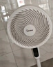 美的（Midea）【暴風(fēng)循環(huán)】空氣循環(huán)扇大風(fēng)量搖頭電風(fēng)扇家用臺式落地扇輕音臥室節能小風(fēng)扇柔風(fēng)輕羽扇 FGA24TQ 曬單實(shí)拍圖