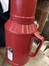 新款馬卡龍熱水瓶車(chē)載暖壺小型保溫瓶客廳家用宿舍帶蓋暖水瓶茶瓶 紅色 1.6L 曬單實(shí)拍圖