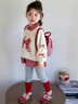 迪士咪魯（DISHIMILU）女童寶寶套裝春裝格子拼接2026新款1-8歲兒童裝女孩春季小孩衣服 XT600(上衣+打底褲）-圖片色 110 碼/身高100-110cm（3-4歲） 曬單實(shí)拍圖