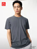優(yōu)衣庫男裝女裝快干圓領(lǐng)T恤/短袖26春夏新款482300 06 鉛灰色 L 曬單實(shí)拍圖
