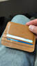 Geremen 男士錢(qián)包短款女士卡包男士薄駕駛證件包卡包頭層牛皮小錢(qián)包C022 棕色 曬單實(shí)拍圖