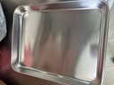 美廚（MAXCOOK）304不銹鋼涼皮盤(pán)碟子 盤(pán)子深方盤(pán)長(cháng)方形餐盤(pán)蒸盤(pán)26cm MCWA4888 曬單實(shí)拍圖