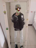 馳桓歐美復古高街國潮牌幽靈刺繡棒球服男女春秋嘻哈夾克炸街情侶外套 黑色【刺繡高版本】 XL 建議130-150斤 曬單實(shí)拍圖