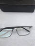 木川155MM眼鏡男近視大臉碳纖維鏡腿可配度數防藍光變色超輕純鈦鏡架 P8750槍色C3【超韌碳纖維鏡腿】 【鏡框+萬(wàn)新】1.60高清防藍光0-600度 曬單實(shí)拍圖