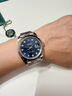 勞力士日志型 自動(dòng)機械機芯 日期顯示 100米防水 41mm 男表 瑞表 藍色 曬單實(shí)拍圖