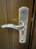 固特（GUTE）門(mén)鎖室內鎖換新衛生間臥室門(mén)鎖換不銹鋼可調節木門(mén)鎖拉絲色門(mén)把手 曬單實(shí)拍圖