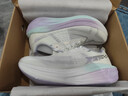 特步（XTEP）一體成型5代跑步鞋女體考競訓支撐輕盈緩震跑鞋女回彈運動(dòng)情侶鞋 帆白/銀色/雪青紫【女】 39 (245mm) 新砝碼39（8） 曬單實(shí)拍圖