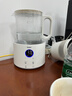 海爾恒溫電熱水壺1.5L 速熱燒水壺煮茶壺沖泡奶粉調奶器 保溫除氯不銹鋼加熱盤(pán)電熱水壺H207白色 曬單實(shí)拍圖