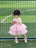 班喜迪女童夏裝連衣裙2026新款洋氣兒童公主裙周歲寶寶禮服蓬蓬紗裙夏季 粉色 90 曬單實(shí)拍圖