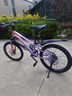 鳳凰官方旗艦店兒童自行車(chē)男女變速青少年學(xué)生山地車(chē)碟剎賽車(chē) 星際 粉紫【單速】輻條輪 20寸【適合125-160cm】 曬單實(shí)拍圖