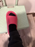 樸西新款EVA踩屎感厚底拖鞋女士居家室內情侶拖鞋男 樹(shù)莓紅 39-40 曬單實(shí)拍圖