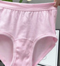 三槍【全棉高腰】女士?jì)妊澊蟠a短褲提臀透氣純色送媽媽女三角褲3條裝 曬單實(shí)拍圖
