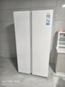 海爾冰箱出品統帥冰箱618升雙開(kāi)門(mén)對開(kāi)門(mén)冰箱風(fēng)冷無(wú)霜變頻一級能效大容量白色Leader電冰箱以舊換新 冰雪白+一級雙變頻+黑金凈化抗菌 曬單實(shí)拍圖