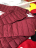 波司登25年秋羽絨服90絨女士修身短款休閑輕薄圓領(lǐng)新年紅外套 曬單實(shí)拍圖