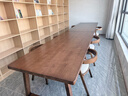 古韻乾去客廳化大長(cháng)書(shū)桌閱讀學(xué)習桌學(xué)生家用辦公桌純實(shí)木大板桌子工作臺 新西蘭松木單桌:240*100*75板厚5CM 曬單實(shí)拍圖