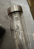 希諾（heenoor）雙層玻璃杯高檔商務(wù)辦公車(chē)載水杯男家用透明泡茶杯子 345mL 曬單實(shí)拍圖