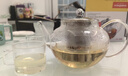金灶（KAMJOVE） 玻璃泡茶壺耐高溫304不銹鋼過(guò)濾花茶壺飄逸杯煮茶壺簡(jiǎn)約式茶藝壺 A-07【600ml】搭配玻璃茶杯4個(gè) 曬單實(shí)拍圖