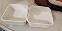 星坊味碟 陶瓷碟子蘸料碟零食小菜碟分菜料理碟醬料碟4只裝方形 曬單實(shí)拍圖