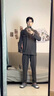 Charm Kendo男士睡衣男春秋款純棉長(cháng)袖長(cháng)褲新款開(kāi)衫休閑可外穿家居服舒適套裝 深棕色 XL 送老公實(shí)用高級感（120-140斤） 曬單實(shí)拍圖