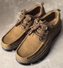 駱駝（CAMEL）磨砂牛皮男士工裝大頭休閑皮鞋 G13A307163 駝色 42  曬單實(shí)拍圖