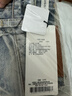 moussy 春季新品藍色磨白水洗鉛筆褲直筒牛仔褲C28GSA11-5010 110藍色 S 曬單實(shí)拍圖