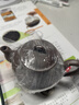 何白龍窯 功夫茶壺小號泡茶單壺高檔陶瓷茶具套裝 柴燒原礦鐵胎土裸燒 超薄蟬翼“方圓”壺-小號 【110ml】禮盒裝 110ml 曬單實(shí)拍圖