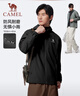 駱駝（CAMEL）防潑水夾克男戶(hù)外防風(fēng)連帽風(fēng)衣外套秋 C15CABLH010 幻影黑 XXL 曬單實(shí)拍圖