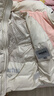鴨鴨羽絨服女短款2025冬季新款小個(gè)子甜美氣質(zhì)休閑百搭防寒保暖外套HT 米白色 S (155) 曬單實(shí)拍圖