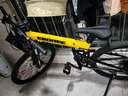 EROADE伊諾德折疊山地自行車(chē)男成人青少年學(xué)生超輕便攜鋁合金越野變速車(chē) 黃色【宙馬X1】全鋁合金-碟剎 26寸-適合身高165-180cm 24速 曬單實(shí)拍圖