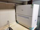 松下（Panasonic）臺式洗碗機二代H1D【小尺寸大容積58L】獨立烘干 80℃高溫除菌 洗烘一體 軟水系統 家用臺面獨立式 曬單實(shí)拍圖