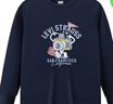 Levi's李維斯兒童長(cháng)袖T恤男童女童衛衣秋裝新款童裝 黑美人 160 /76 【建議身高152-158cm】 曬單實(shí)拍圖