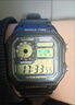 卡西歐手表 復古小方塊 運動(dòng)學(xué)生表 多功能持久電力防水男表 AE-1200WH-1B 十年電力 曬單實(shí)拍圖