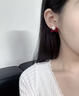 Andralyn耳環(huán)2026新款爆款高級感紅色耳飾女蝴蝶結耳釘耳夾無(wú)耳洞新年新娘 紅色植絨蝴蝶結耳夾【無(wú)耳洞】 曬單實(shí)拍圖