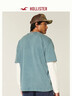 HOLLISTER經(jīng)典LOGO棉質(zhì)海島短袖T恤25夏男裝323-5005 深藍色 L (180/108A) 曬單實(shí)拍圖