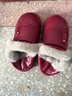利達妮防水雪地棉鞋女款秋冬季加絨加厚保暖情侶女士外穿包根棉拖鞋 曬單實(shí)拍圖