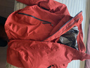 西域駱駝（VANCAMEL）沖鋒衣男春秋季戶(hù)外運動(dòng)保暖寬松三合一連帽登山服 朱雀紅 4XL 曬單實(shí)拍圖