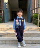 女童春秋套裝2026新款洋氣1-3兒童衣服兔子警官小女孩兩件套3-6歲 藍色 110 cm 曬單實(shí)拍圖