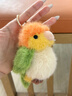 SOFT LIFE小鳥(niǎo)玩偶掛件玄鳳鸚鵡掛飾毛絨玩具包包配飾可愛(ài)公仔女生生日禮物 鸚鵡萌趣掛件-橙檸綠 玩偶掛件站高約12cm 曬單實(shí)拍圖
