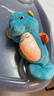 費雪（Fisher-Price）新版聲光安撫海馬嬰兒哄睡安撫毛絨新生兒禮物GCK71藍色 曬單實(shí)拍圖