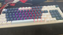紅龍（REDRAGON）KS99客制化機械鍵盤(pán)鍵盤(pán)98鍵游戲鍵盤(pán)鍵盤(pán)無(wú)線(xiàn)平板鍵盤(pán)新年禮物 藍白-龍舞軸 曬單實(shí)拍圖