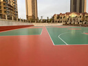 硅pu球場(chǎng)籃球場(chǎng)塑膠跑道地坪地面網(wǎng)球羽毛球場(chǎng)施工源材料廠(chǎng)家 5mm硅pu 曬單實(shí)拍圖