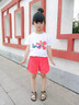佳辛女童夏裝套裝夏季時(shí)髦短袖短褲中大童網(wǎng)紅女孩運動(dòng)洋氣寶寶兒童裝 桔色兩件套 130 建議身高116-125cm 曬單實(shí)拍圖