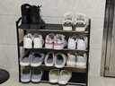 安爾雅鞋架門(mén)口多層簡(jiǎn)易鞋柜客廳宿舍出租房收納架子加粗 四層 曬單實(shí)拍圖