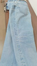 moussy【新復古回潮】新款復古做舊修身小腳牛仔褲褲后女010FSC12-2200 111淺藍色 10025/S 曬單實(shí)拍圖