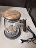 塔馳密司（touchmiss）景泰藍玻璃加厚泡茶壺茶水分離泡茶器家用胡桃木茶葉過(guò)濾內膽茶壺 魚(yú)躍龍門(mén)（700ml）+保溫底座 曬單實(shí)拍圖