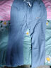 嘉輕干活穿的褲子男耐磨建筑工地工作服寬松大碼收腳工裝牛仔褲勞保褲 淺藍色 2XL 135-150斤 曬單實(shí)拍圖