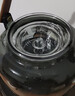 全度耐熱玻璃蒸煮一體提梁壺大容量煮茶燒水壺高檔電陶爐茶壺圍爐煮茶 木影煮茶壺+鼓韻電陶爐黑 曬單實(shí)拍圖