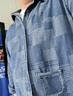 馬登工裝美式復古boro藍染拼接丹寧襯衫百家布牛仔長(cháng)袖襯衣男春 牛仔藍 XL 曬單實(shí)拍圖